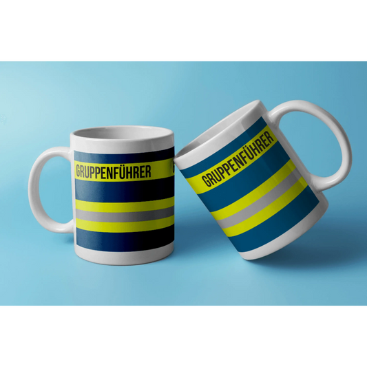 Fireandkisses feuerwehr-tasse „gruppenführer“ - weiß - tasse feuerwehr-tasse „gruppenführer“