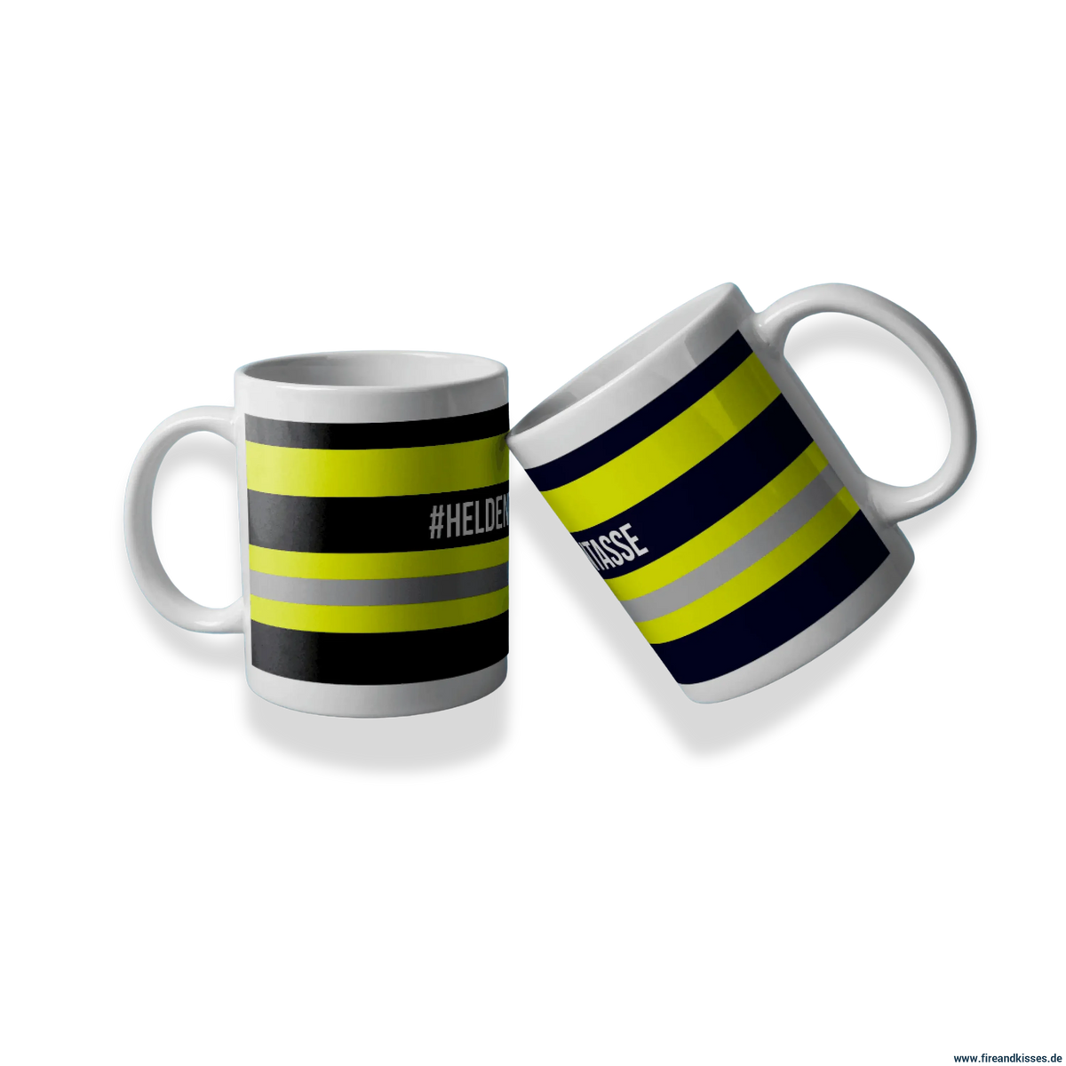 Fireandkisses feuerwehr-tasse „heldentasse“ - tasse heldentasse | keramik 0,3l spülmaschinenfest
