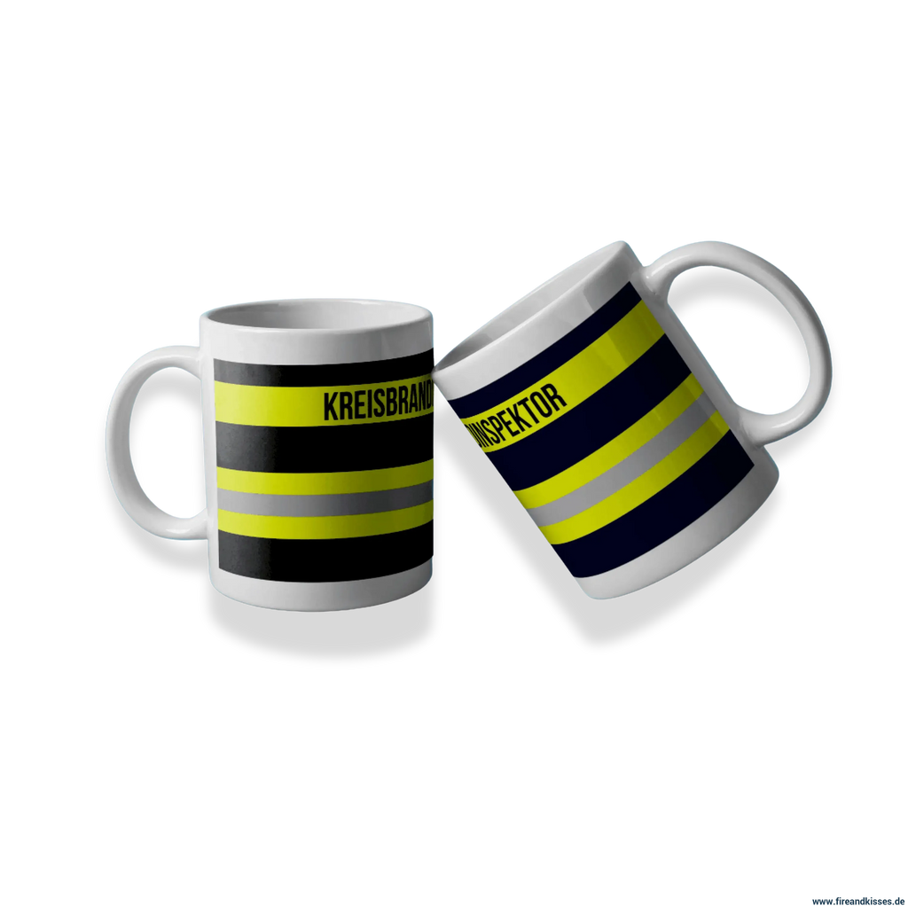 Fireandkisses feuerwehr-tasse „kreisbrandinspektor“ - tasse kreisbrandinspektor | keramik 0,3l