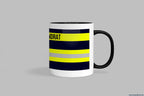 Fireandkisses feuerwehr-tasse „kreisbrandrat“ - schwarzer henkel & rand - tasse kreisbrandrat | keramik 0,3l