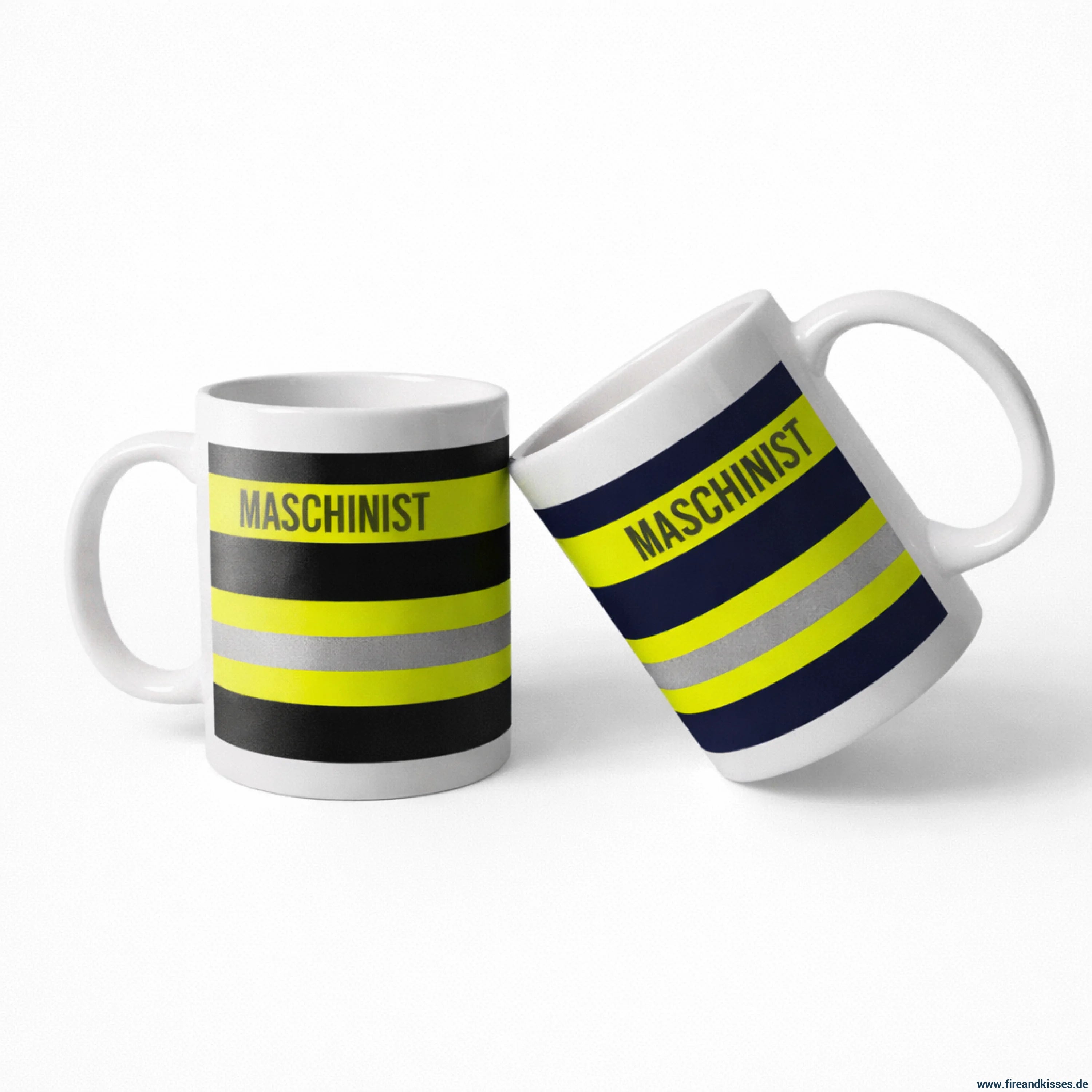 Fireandkisses feuerwehr-tasse „maschinist“ - tasse maschinist | keramik 0,3l spülmaschinenfest
