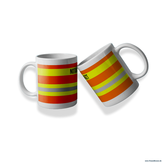 Fireandkisses feuerwehr-tasse „notarzt“ - tasse notarzt | keramik 0,3l spülmaschinenfest