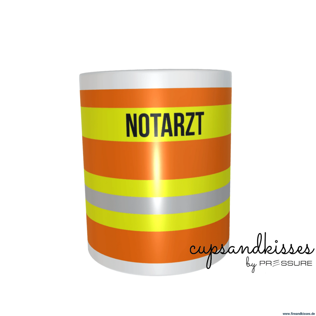 Fireandkisses feuerwehr-tasse „notarzt“ - tasse notarzt | keramik 0,3l spülmaschinenfest