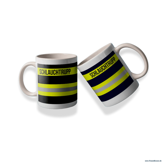 Fireandkisses feuerwehr-tasse „schlauchtrupp“ - tasse feuerwehr-tasse „schlauchtrupp“