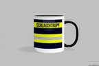 Fireandkisses feuerwehr-tasse „schlauchtrupp“ - schwarzer henkel & rand - tasse feuerwehr-tasse „schlauchtrupp“