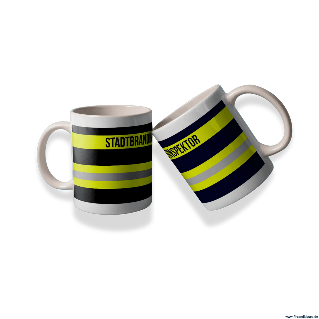 Fireandkisses feuerwehr-tasse „stadtbrandinspektor“ - tasse stadtbrandinspektor | keramik 0,3l