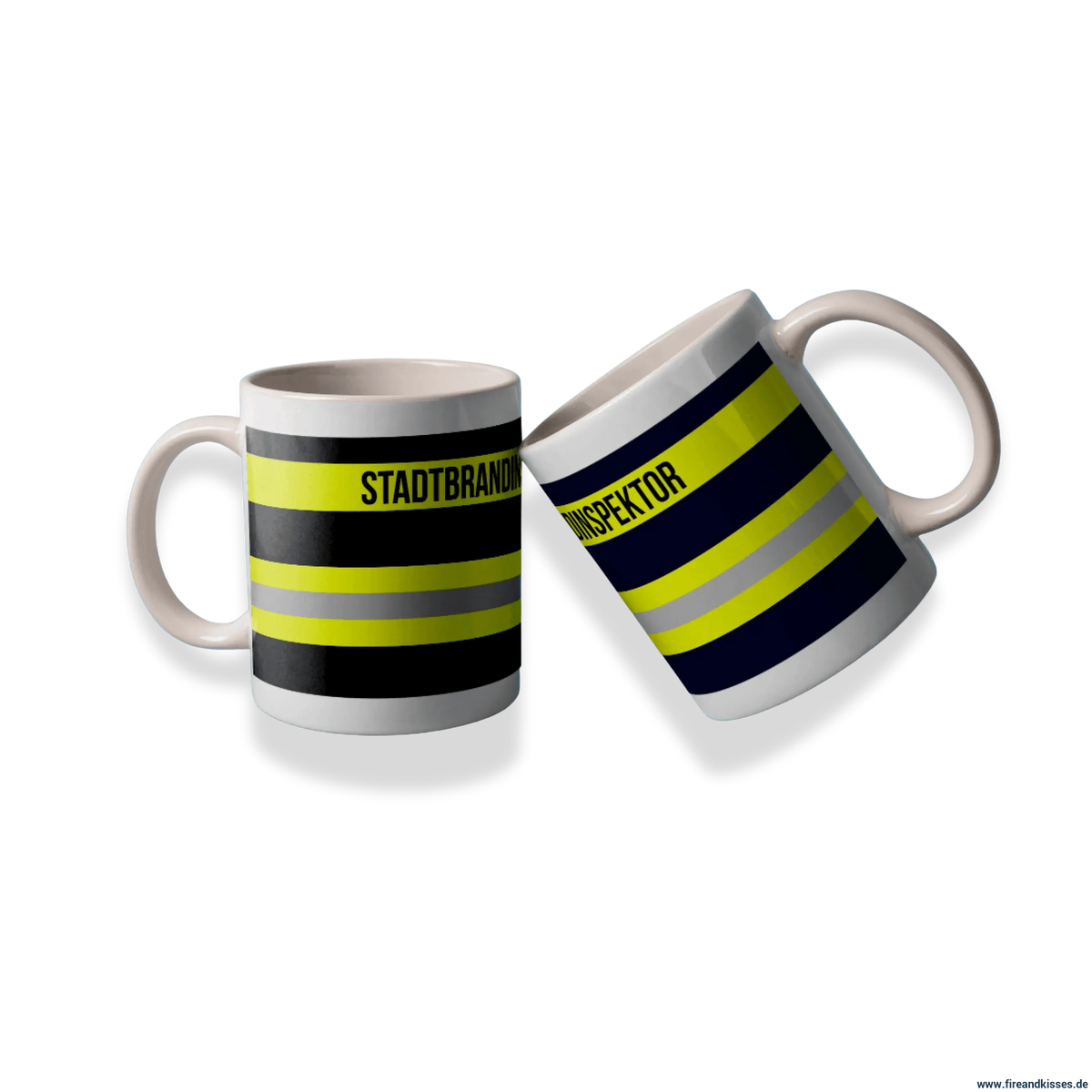 Fireandkisses feuerwehr-tasse „stadtbrandinspektor“ - tasse stadtbrandinspektor | keramik 0,3l