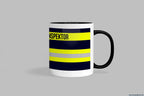 Fireandkisses feuerwehr-tasse „stadtbrandinspektor“ - schwarzer henkel & rand - tasse stadtbrandinspektor | keramik 0,3l