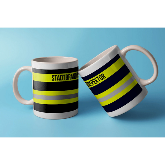 Fireandkisses feuerwehr-tasse „stadtbrandinspektor“ - weiß - tasse feuerwehr-tasse „stadtbrandinspektor“
