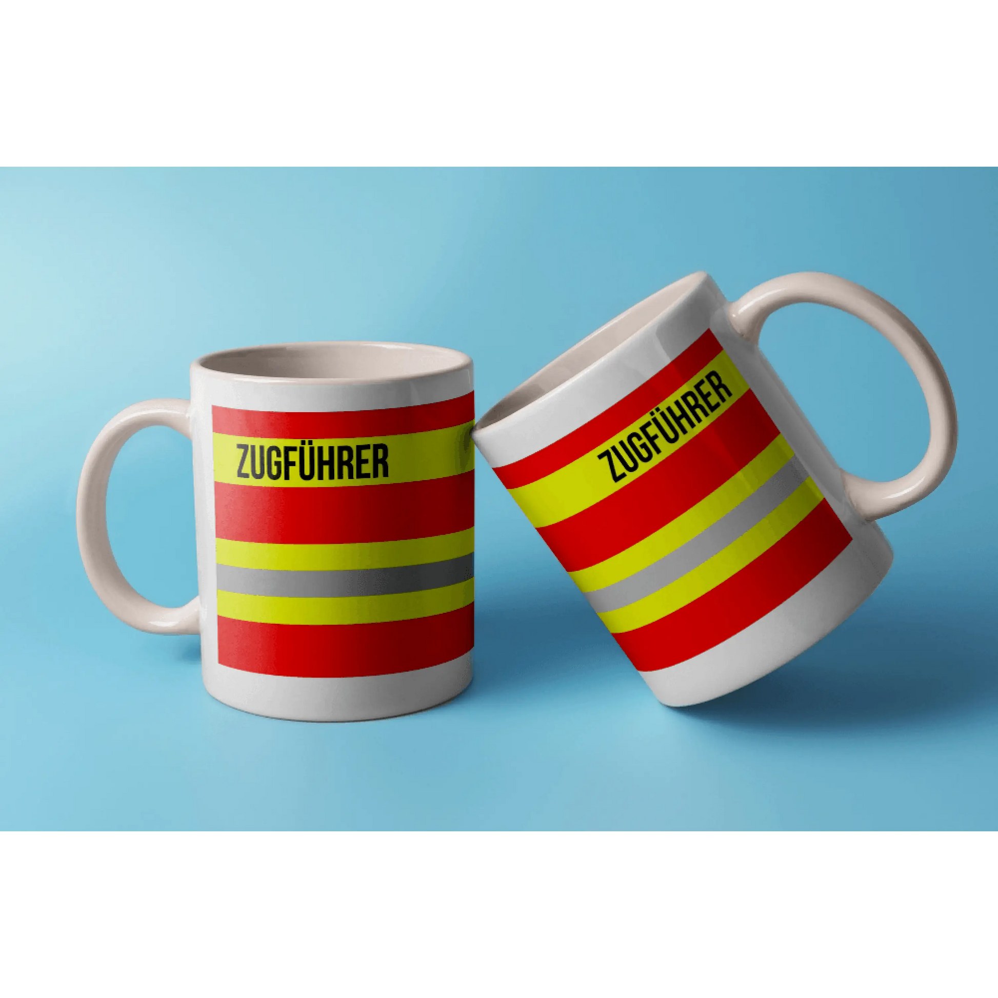 Fireandkisses feuerwehr-tasse „zugführer“ - weiß - tasse feuerwehr-tasse „zugführer“