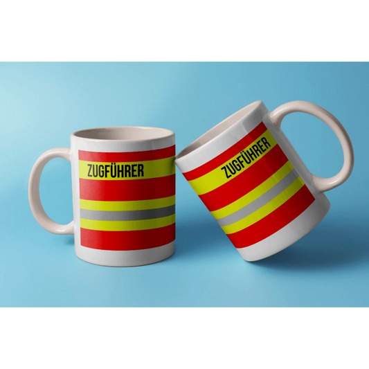 Fireandkisses feuerwehr-tasse „zugführer“ - weiß - tasse feuerwehr-tasse „zugführer“