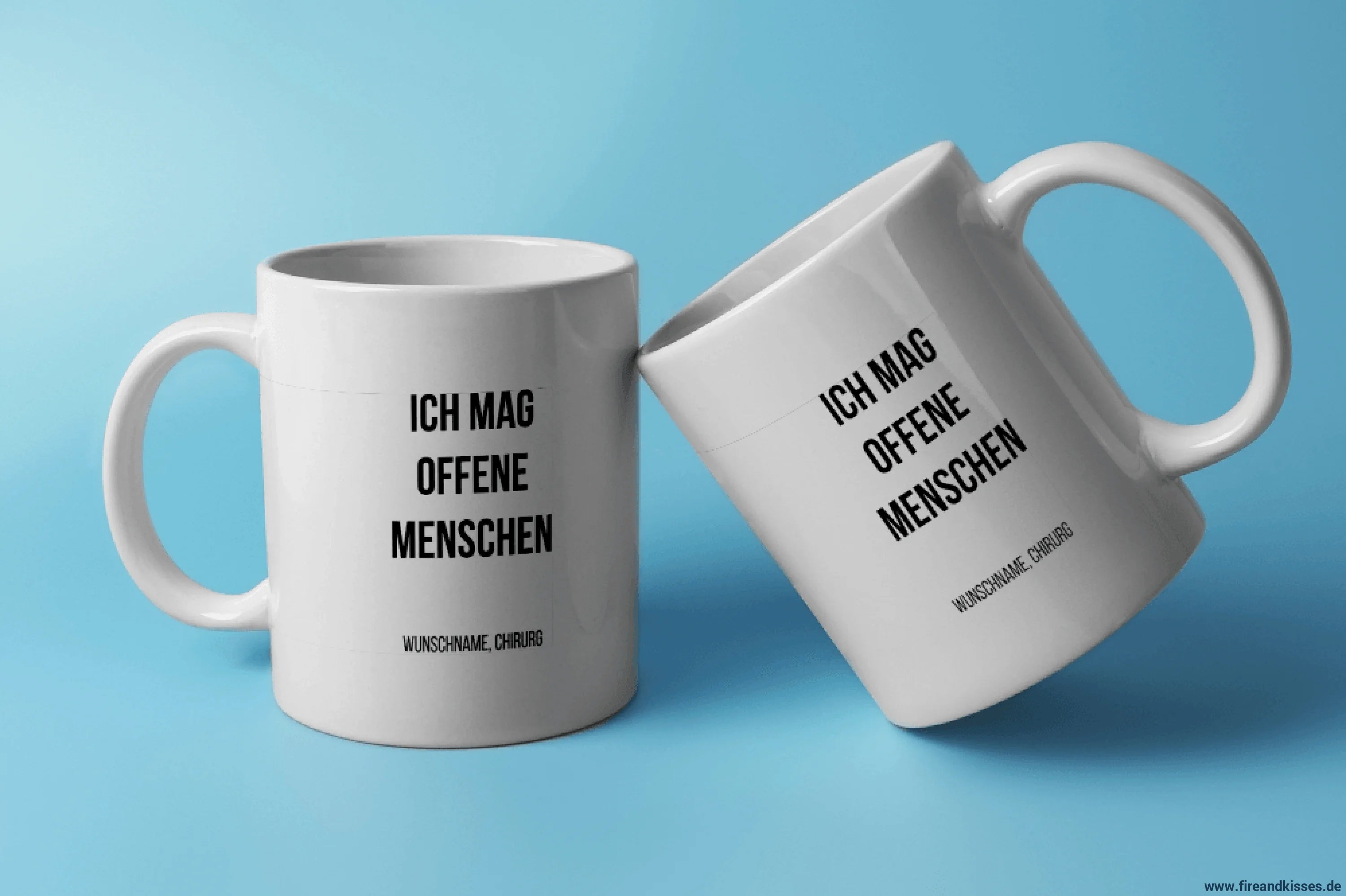 Fireandkisses fun-tasse „chirurg – ich mag offene menschen“ - weiß - tasse fun-tasse „chirurg