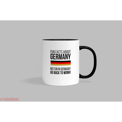 Fireandkisses fun-tasse „fun facts about germany“ - schwarzer henkel & rand - tasse fun-tasse „fun facts germany“