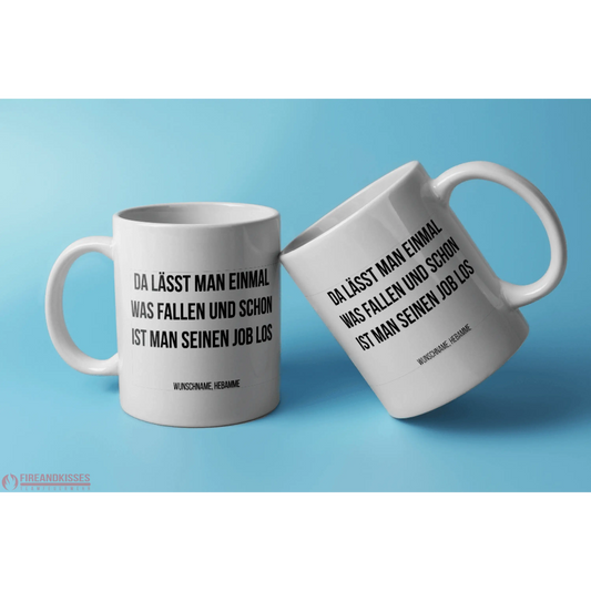 Fireandkisses Fun-Tasse ’Hebamme’ - Weiß - Tasse