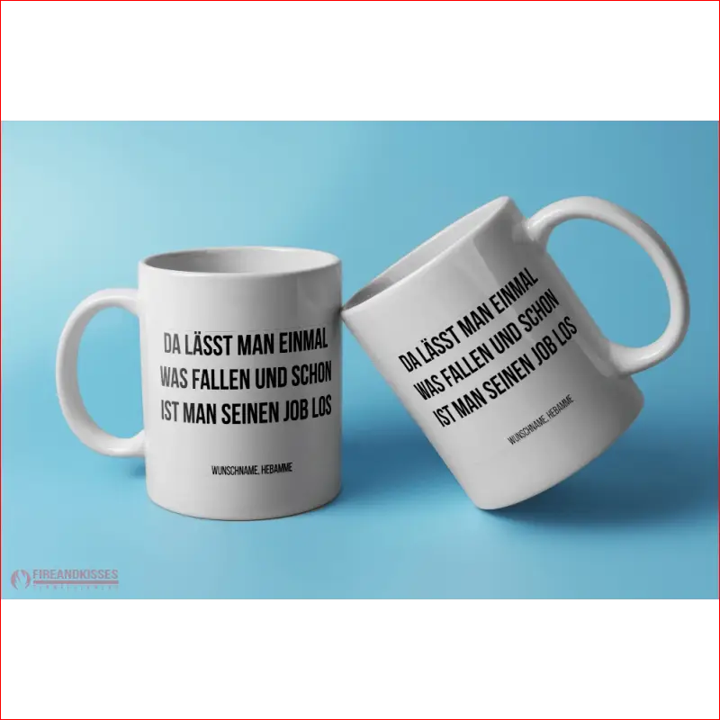 Fireandkisses Fun-Tasse ’Hebamme’ - Weiß - Tasse