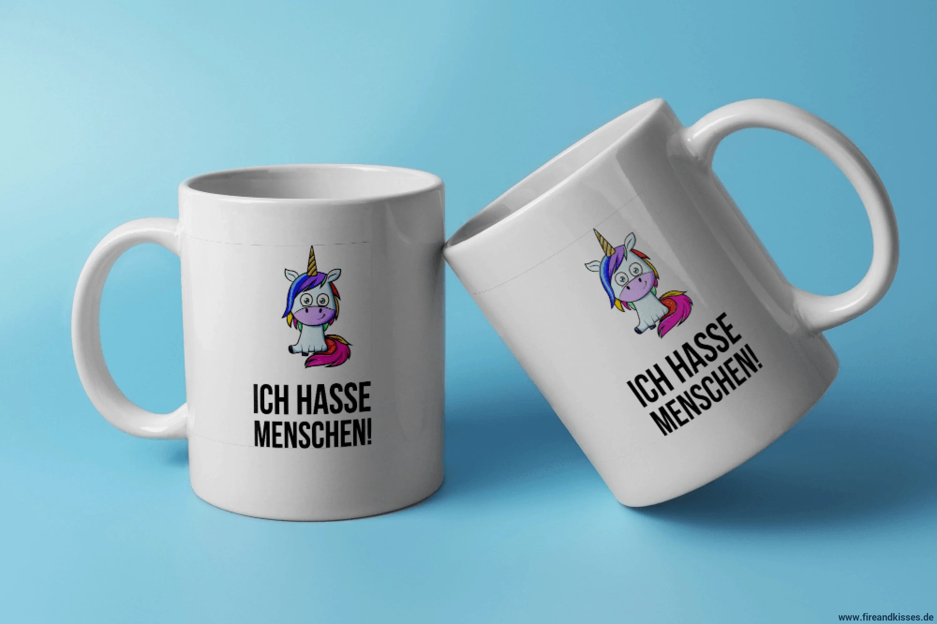 Fireandkisses fun-tasse „ich hasse menschen! “ - weiß - tasse fun-tasse „ich menschen! “