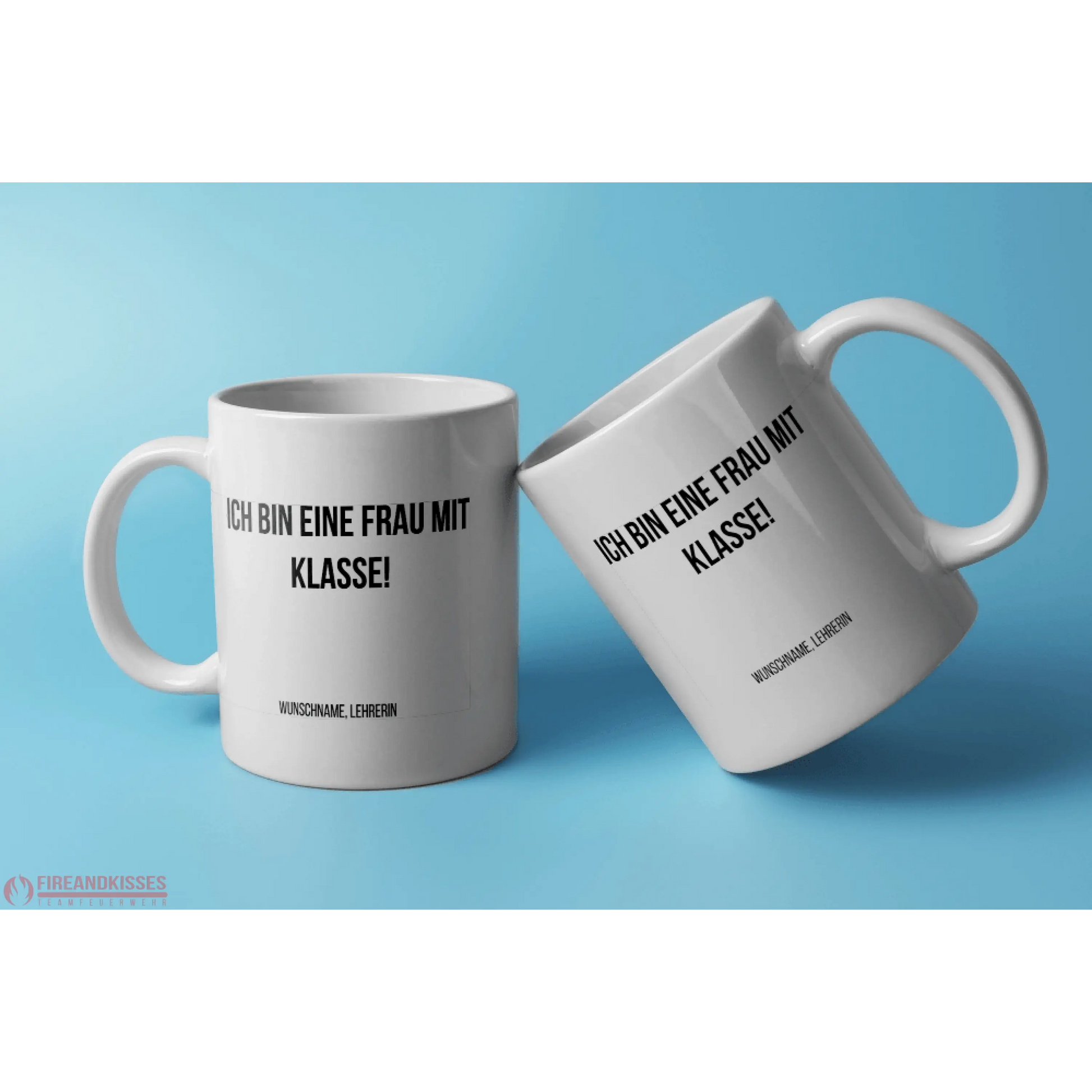 Fireandkisses Fun-Tasse ’Lehrerin’ - Weiß - Tasse