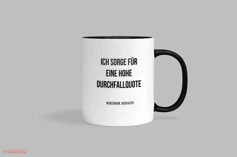Fireandkisses Fun-Tasse ’Mensakoch’ - Schwarz - Tasse