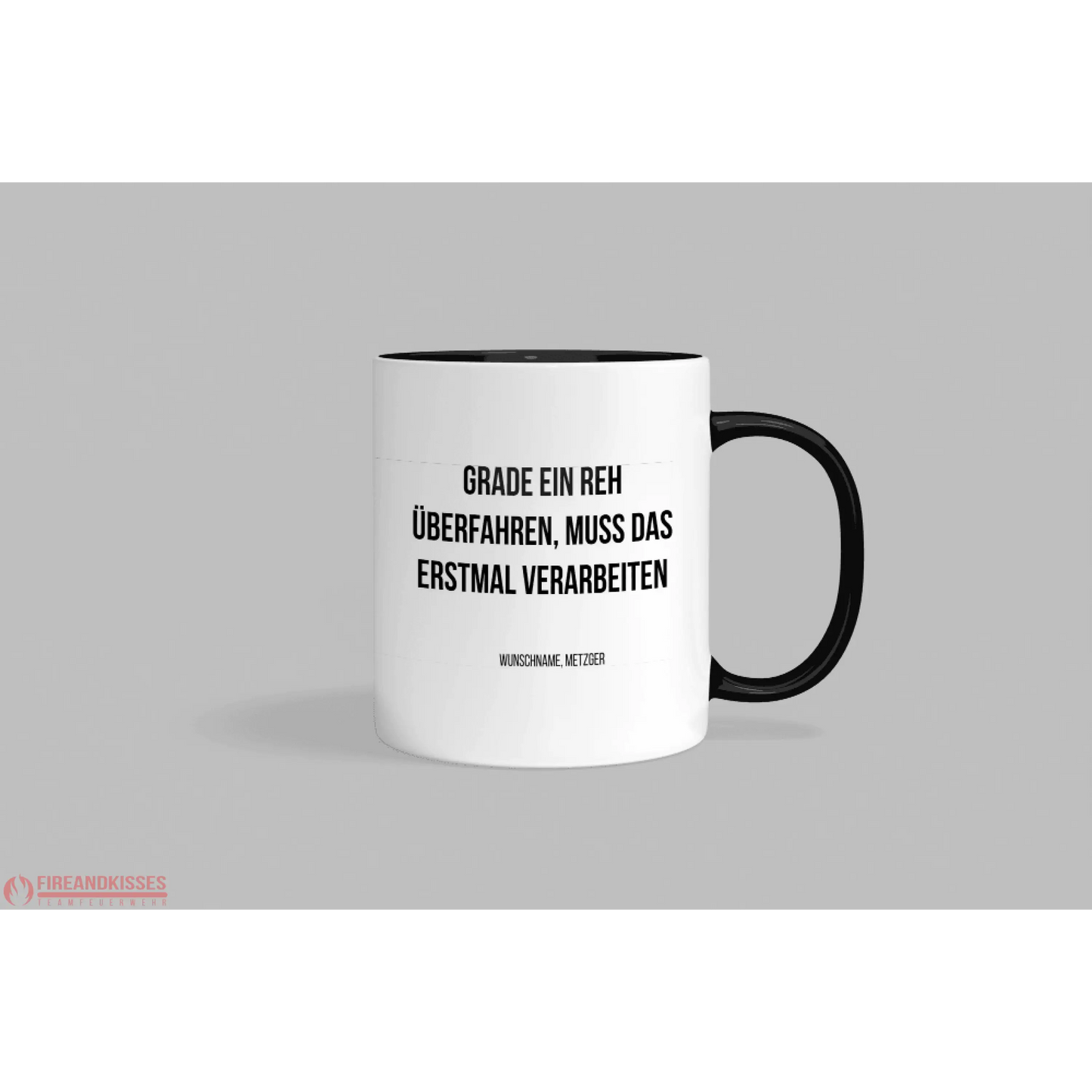 Fireandkisses Fun-Tasse ’Metzger’ - Schwarz - Tasse
