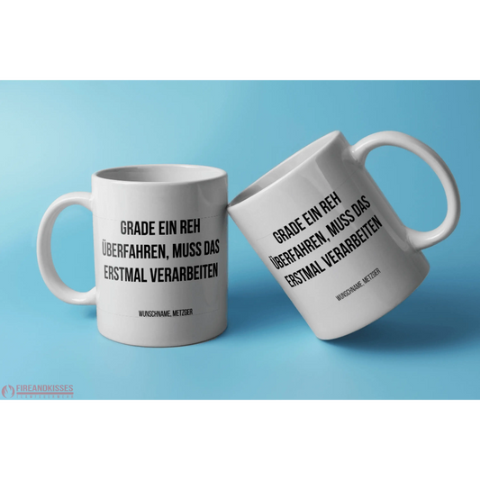 Fireandkisses Fun-Tasse ’Metzger’ - Weiß - Tasse