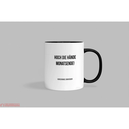 Fireandkisses Fun-Tasse ’Monatsende’ - Schwarz - Tasse