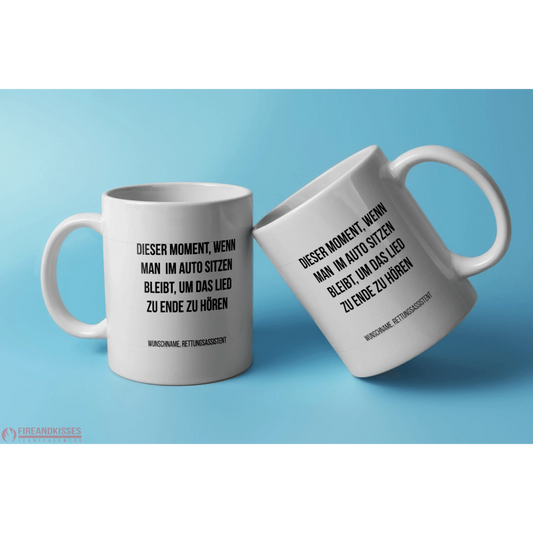Fireandkisses Fun-Tasse ’Rettungsassistent’ - Weiß - Tasse