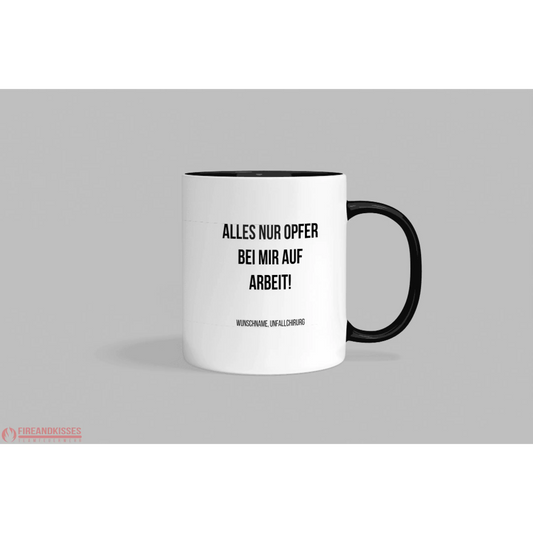 Fireandkisses Fun-Tasse ’Unfallchirurg’ - Schwarz - Tasse