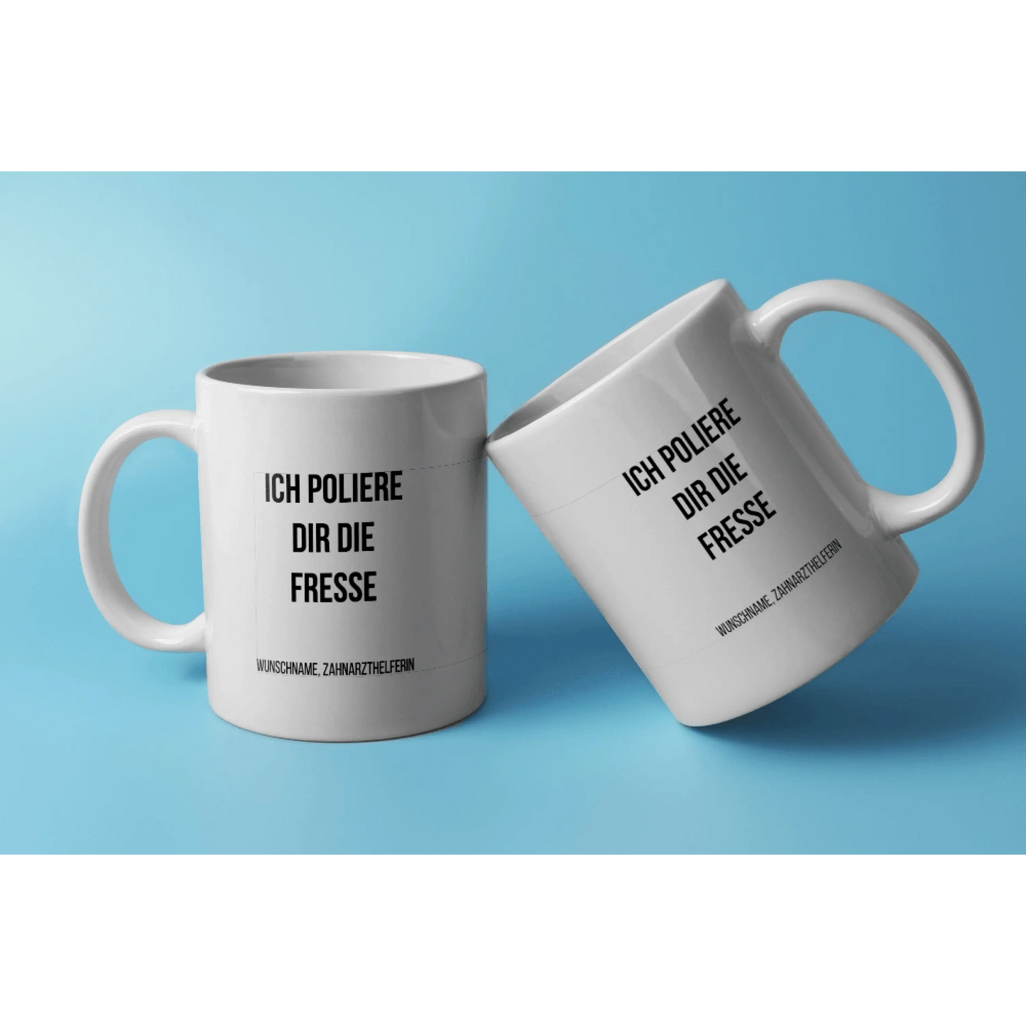 Fireandkisses fun-tasse ’zahnarzthelferin’ - weiß - tasse fun-tasse ’zahnarzthelferin’