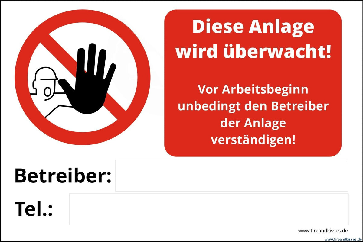 Fireandkisses hinweis-aufkleber für technikräume digitaler sirenen landkreis bamberg - hinweis-aufkleber technikräume