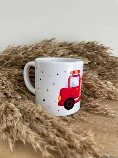 Fireandkisses kindertasse „feuerwehr“ – personalisiert mit wunschname - kindertasse „feuerwehr“