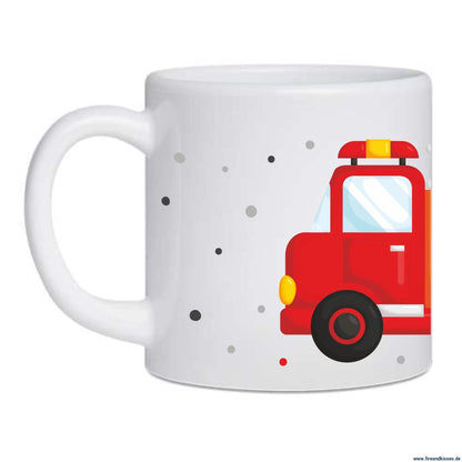 Fireandkisses kindertasse „feuerwehr“ – personalisiert mit wunschname - kindertasse „feuerwehr“