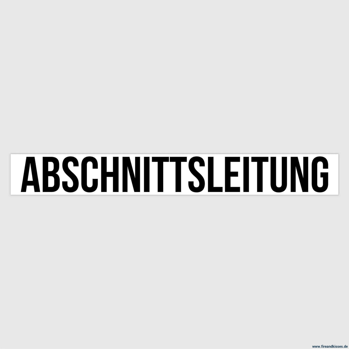 Fireandkisses magnetschild abschnittsleitung 120 x 15 cm - magnetschild abschnittsleitung