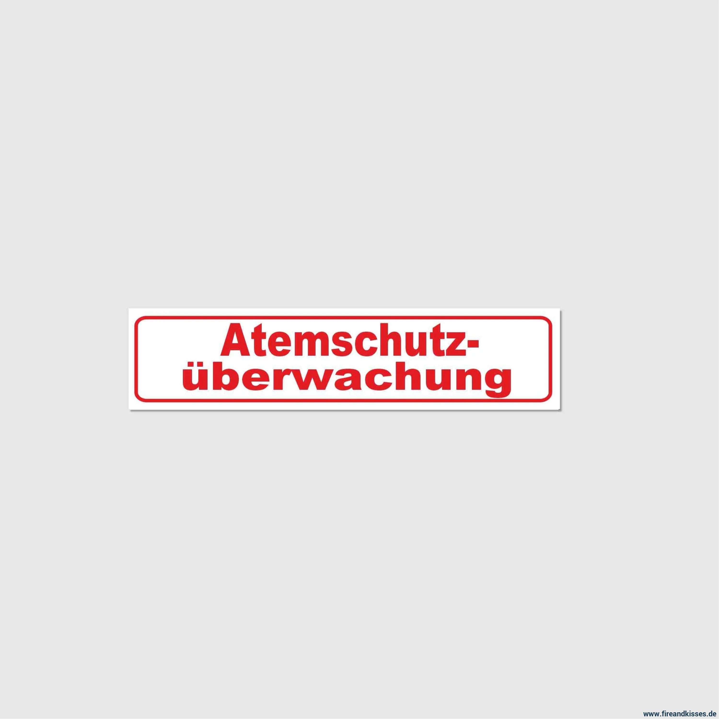 Fireandkisses magnetschild atemschutzüberwachung - magnetschild atemschutzüberwachung