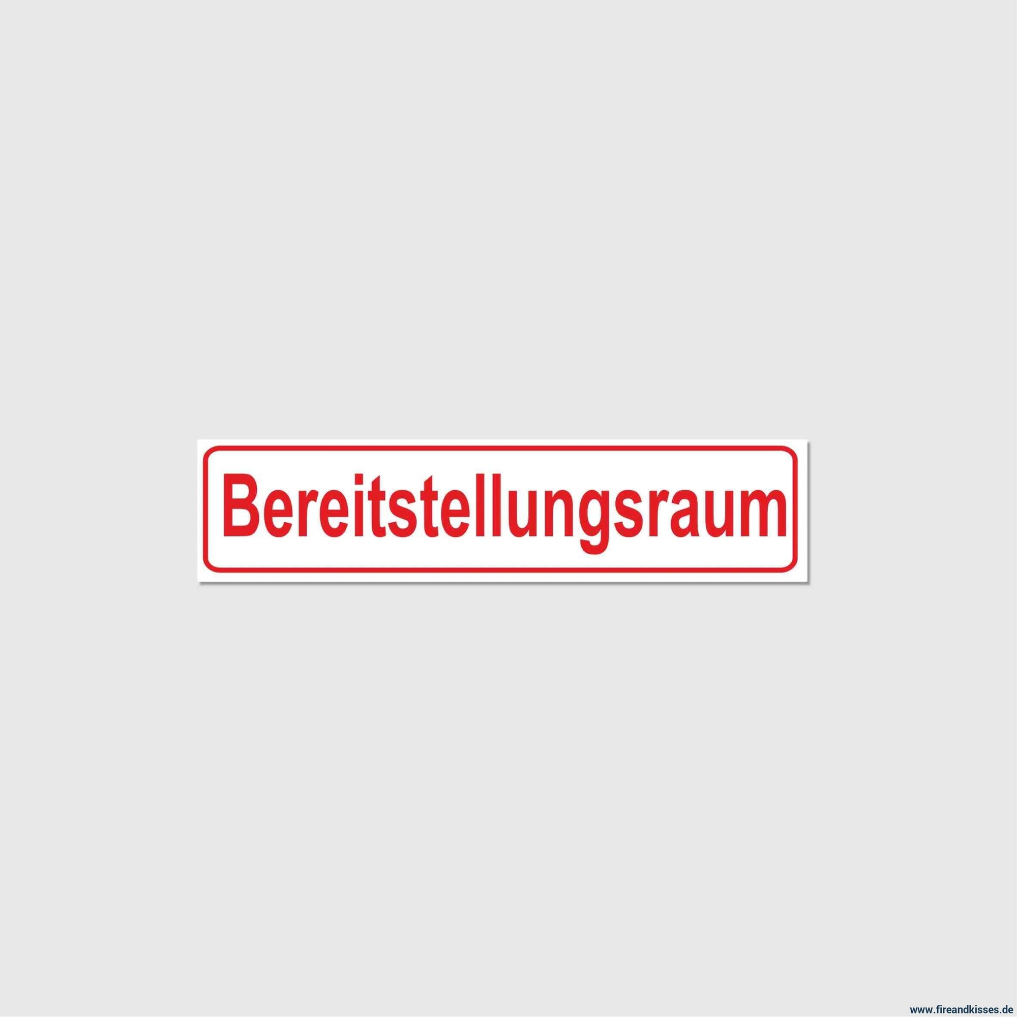 Fireandkisses magnetschild bereitstellungsraum - magnetschild bereitstellungsraum