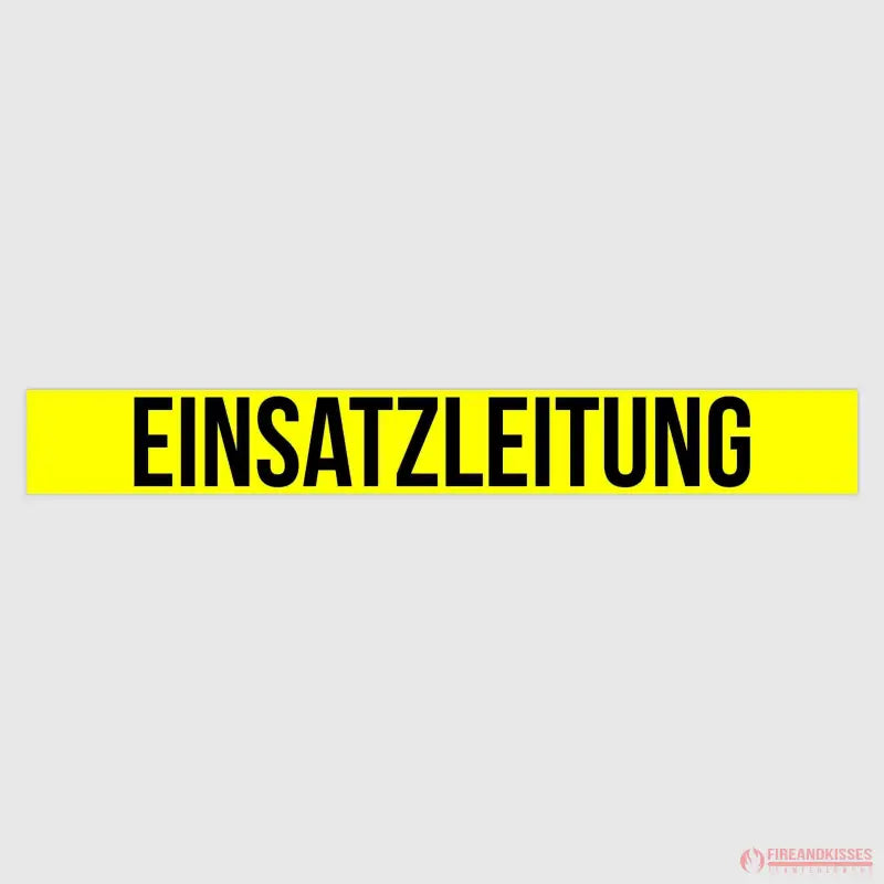 Fireandkisses Magnetschild Einsatzleitung 120 x 15 cm - Magnetschild