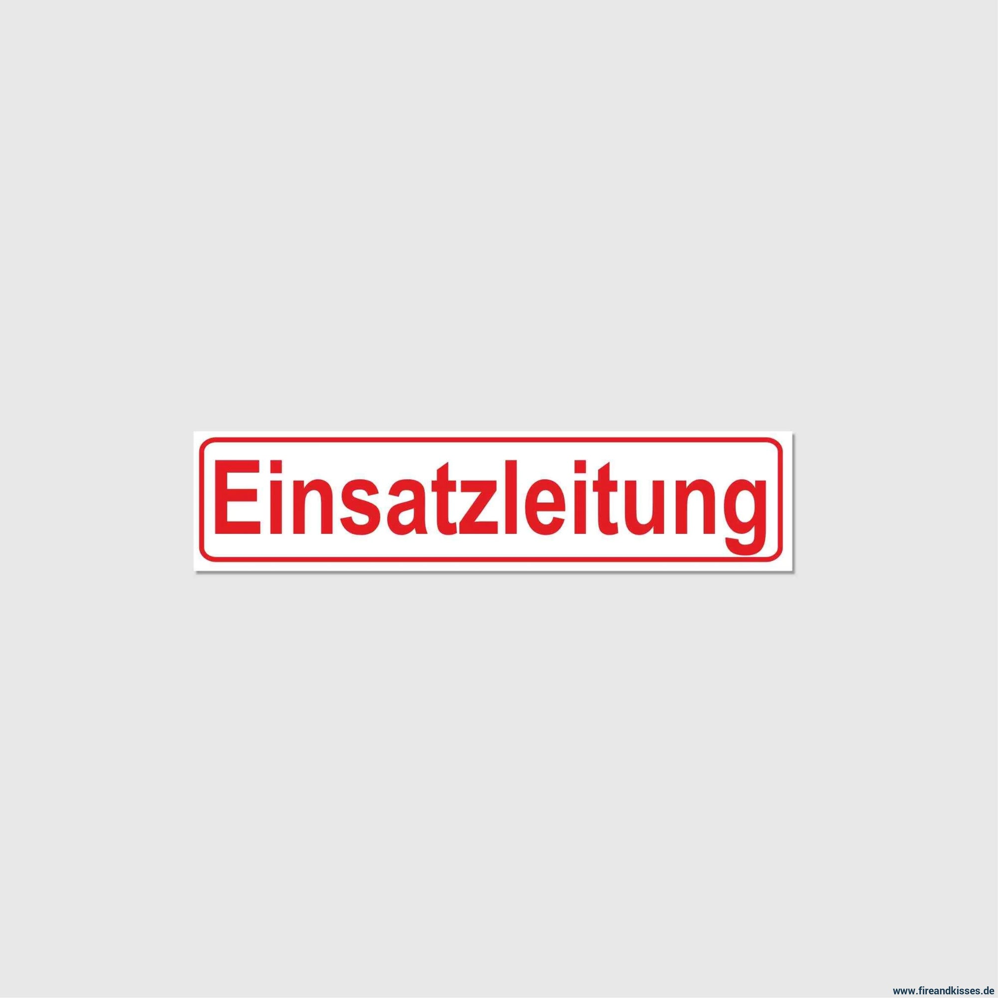 Fireandkisses magnetschild einsatzleitung - magnetschild einsatzleitung