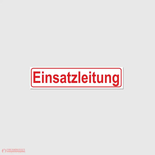 Fireandkisses Magnetschild EINSATZLEITUNG - Fireandkisses