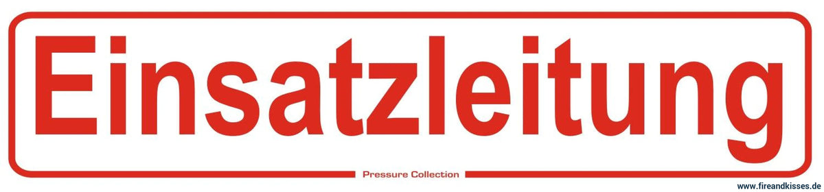 Fireandkisses magnetschild einsatzleitung - magnetschild einsatzleitung
