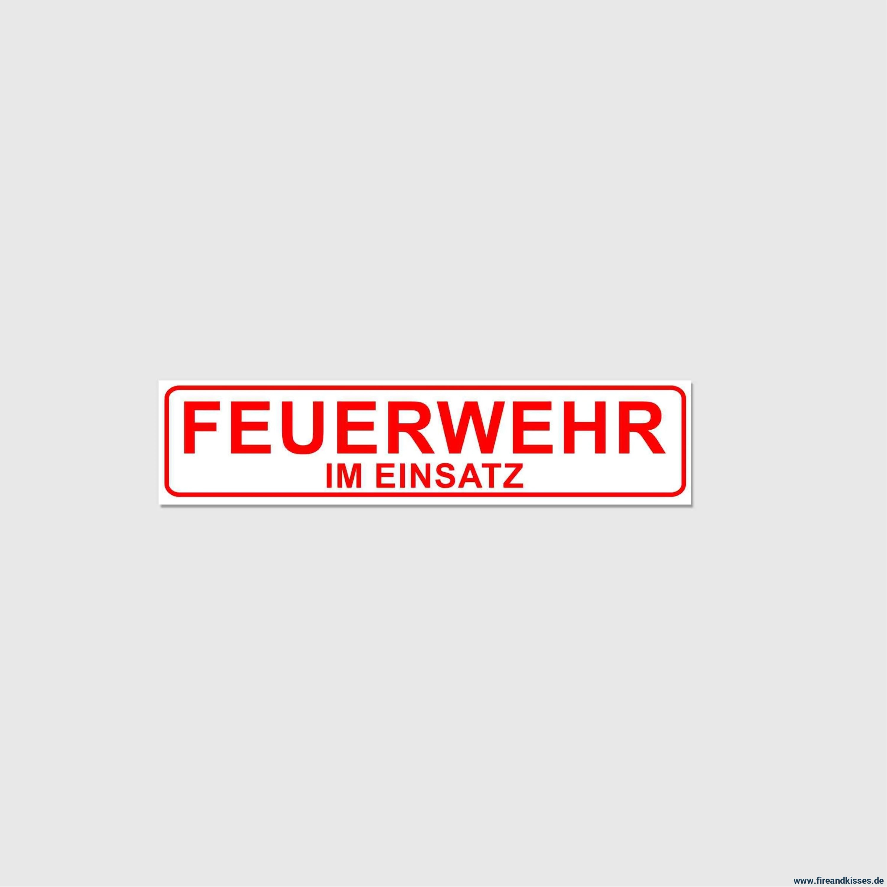 Fireandkisses magnetschild feuerwehr im einsatz - magnetschild feuerwehr einsatz