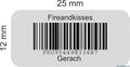 Fireandkisses pet-polyesteretiketten 25,4 × 12,7 mm – silber extrem haftend - pet-polyesteretiketten