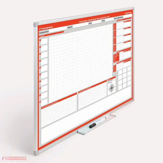 Fireandkisses Taktik-Whiteboard für die Führungsstufen A + B Premium 120 x 90 cm