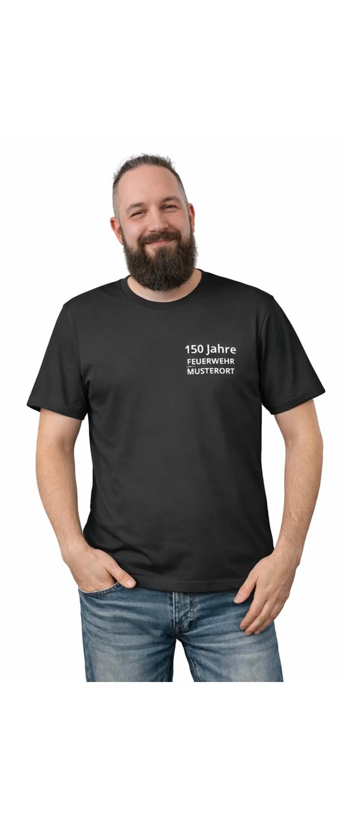 Feuerwehr Teamshirt mit individuellem Brustdruck
