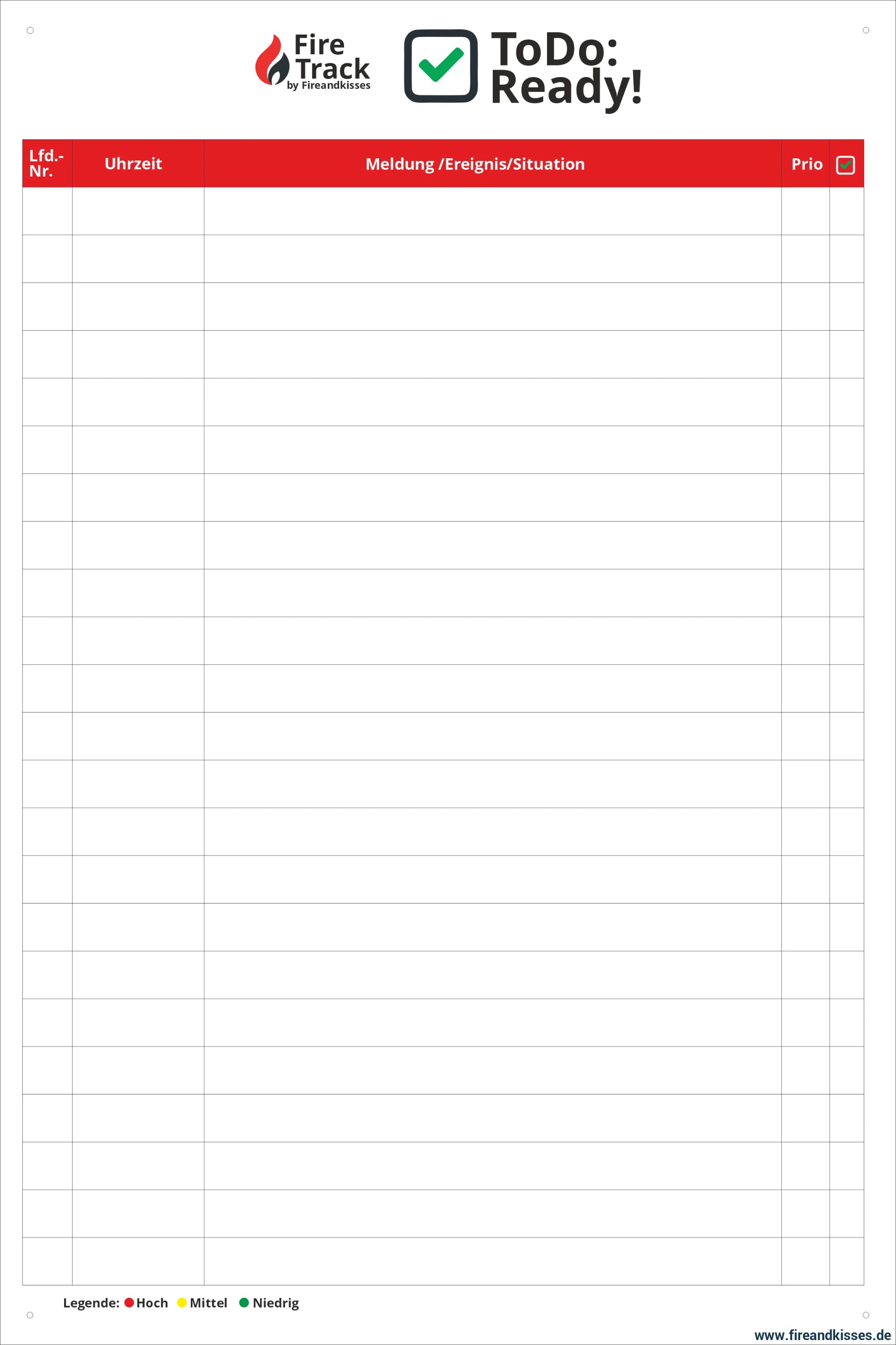 Firetrack todo:ready! – magnetischer aufgaben- & einsatzplaner für die feuerwehr - firetrack todo:ready! Magnetischer