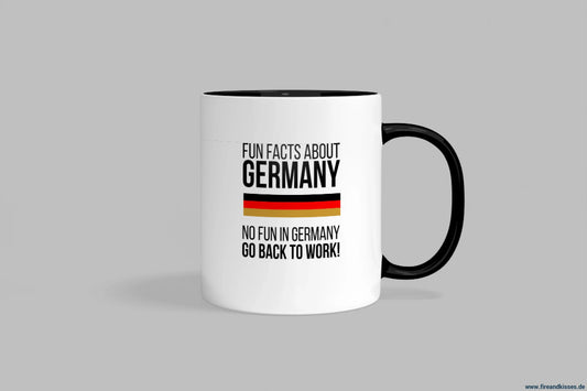 Fireandkisses fun-tasse „fun facts about germany“ - schwarzer henkel & rand - tasse fun-tasse „fun facts germany“