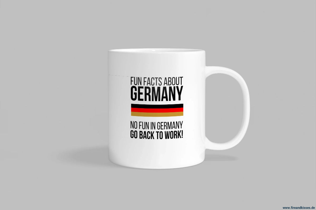 Fireandkisses fun-tasse „fun facts about germany“ - weiß - tasse fun-tasse „fun facts germany“