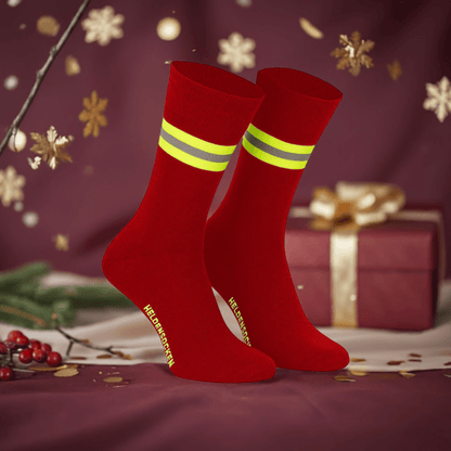 Heldensocken Rot/Gelb-Silber-Gelb - verschiedene Größen