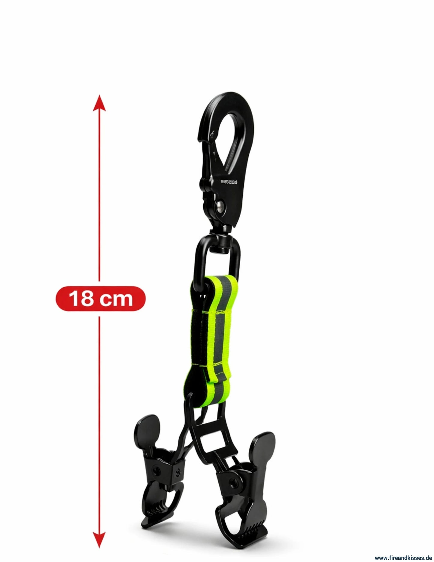 Handschuhhalter feuerwehr - doppelter clip mit wanderschnalle zum aufhängen von handschuhen - ausrüstung - reflektoren