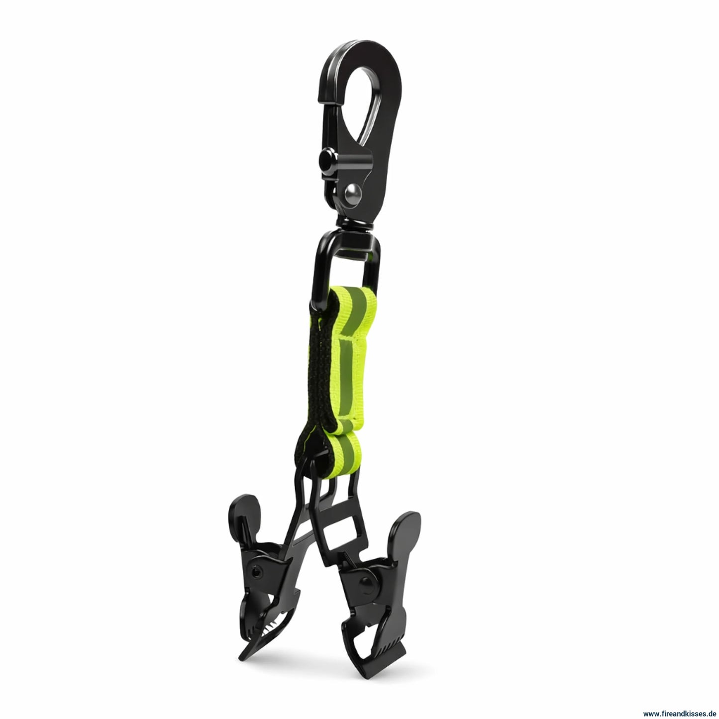 Handschuhhalter feuerwehr - doppelter clip mit wanderschnalle zum aufhängen von handschuhen - ausrüstung - reflektoren
