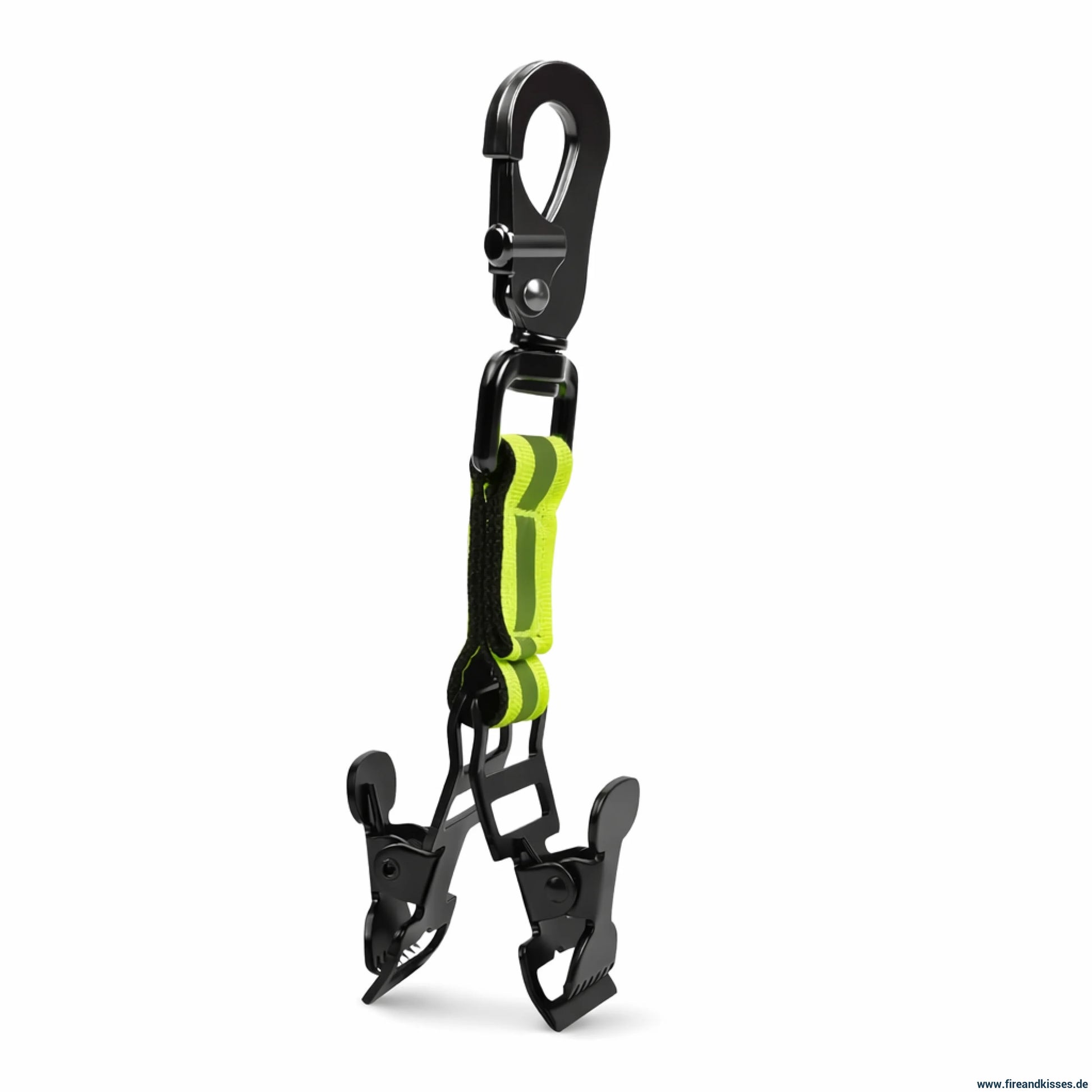 Handschuhhalter feuerwehr - doppelter clip mit wanderschnalle zum aufhängen von handschuhen - ausrüstung - reflektoren