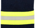 Heldensocken marineblau/gelb-silber-gelb – feuerwehrsocken mit stil & komfort | fireandkisses.de